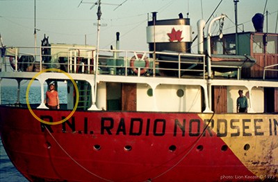 Hans seen on the aft deck of the MEBO II  1973